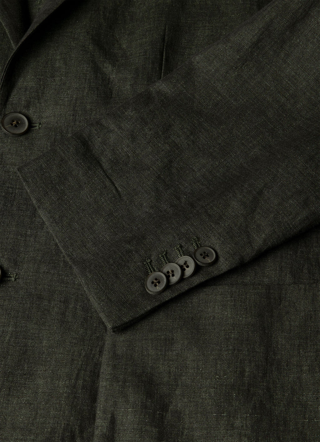 Men's Linen Blazer in Forest