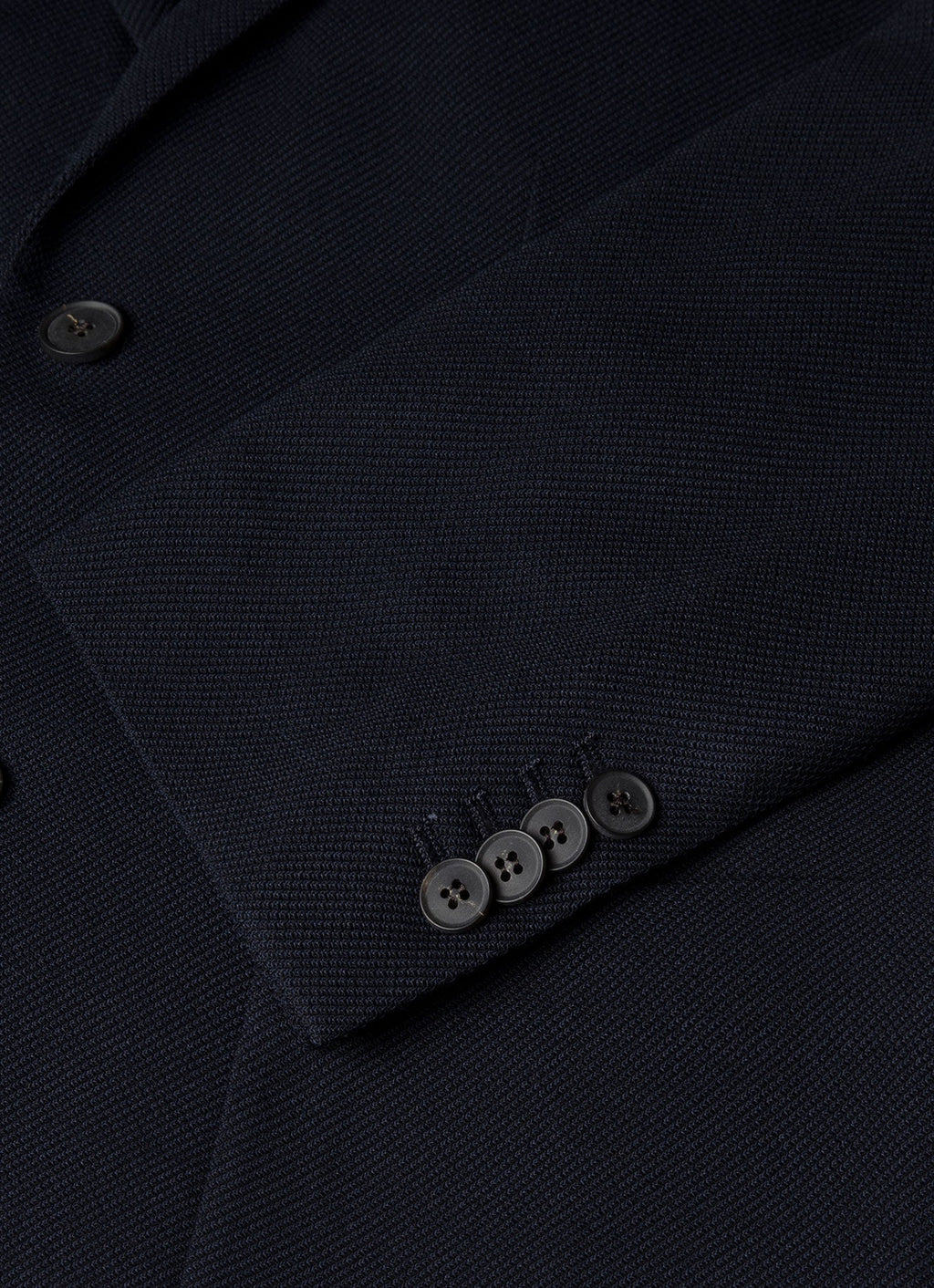 Men's Textured Wool Blazer in Navy