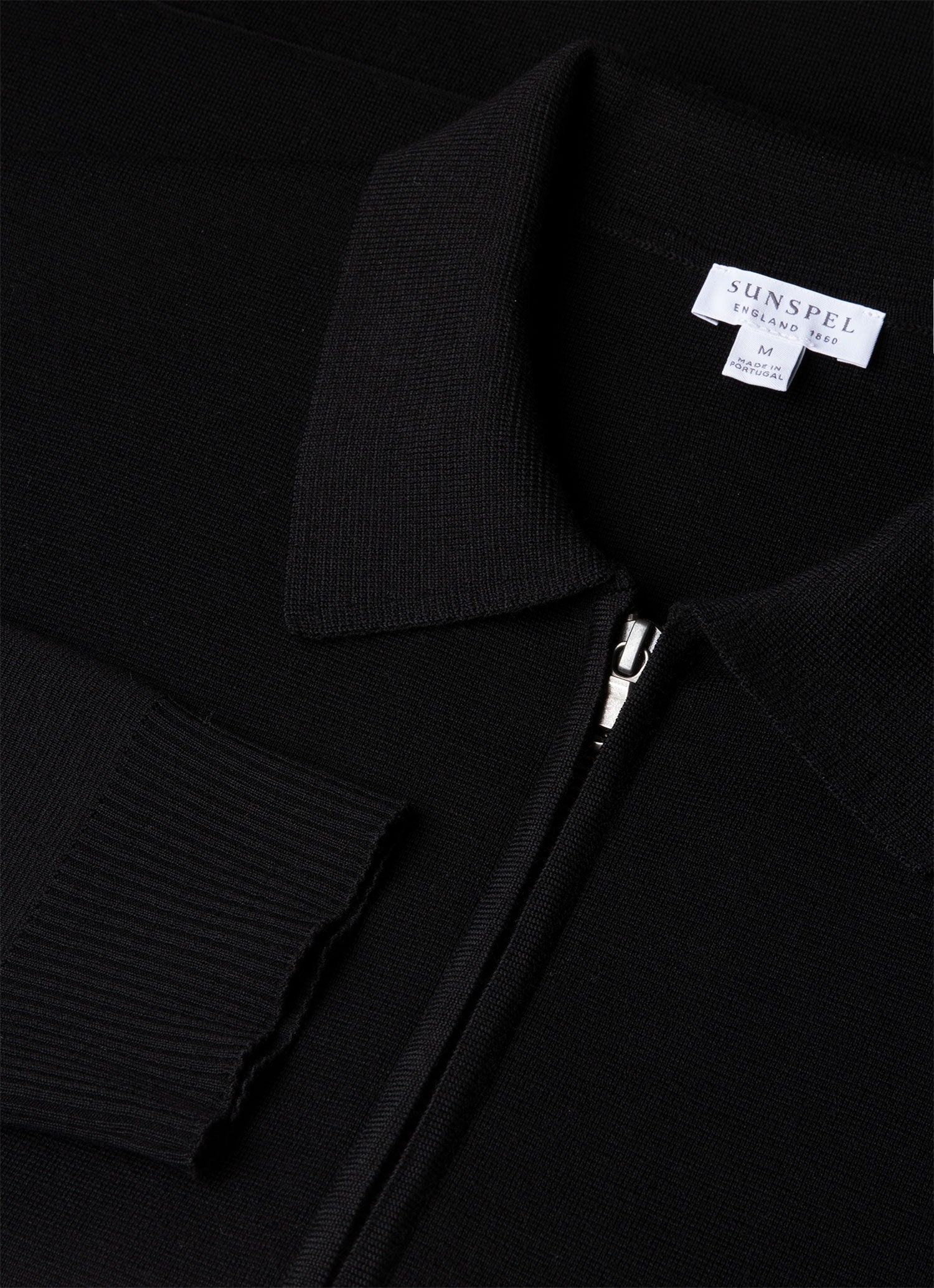 Men's Merino Milano Zip Jacket in Black