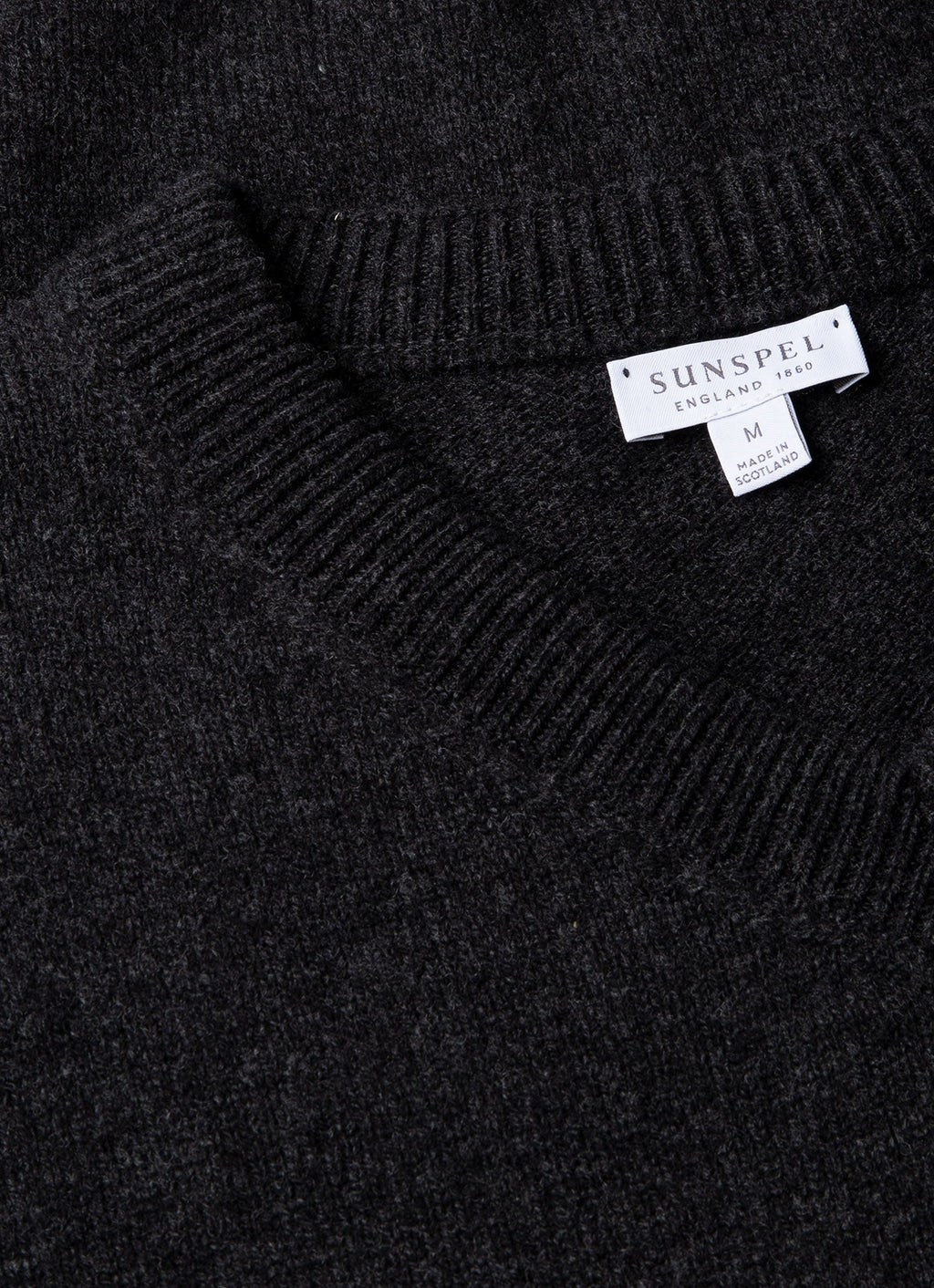 Men's Lambswool Vest in Charcoal Melange