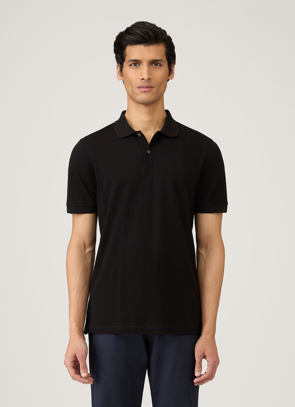 Men's Piqu¨¦ Polo Shirt in Black
