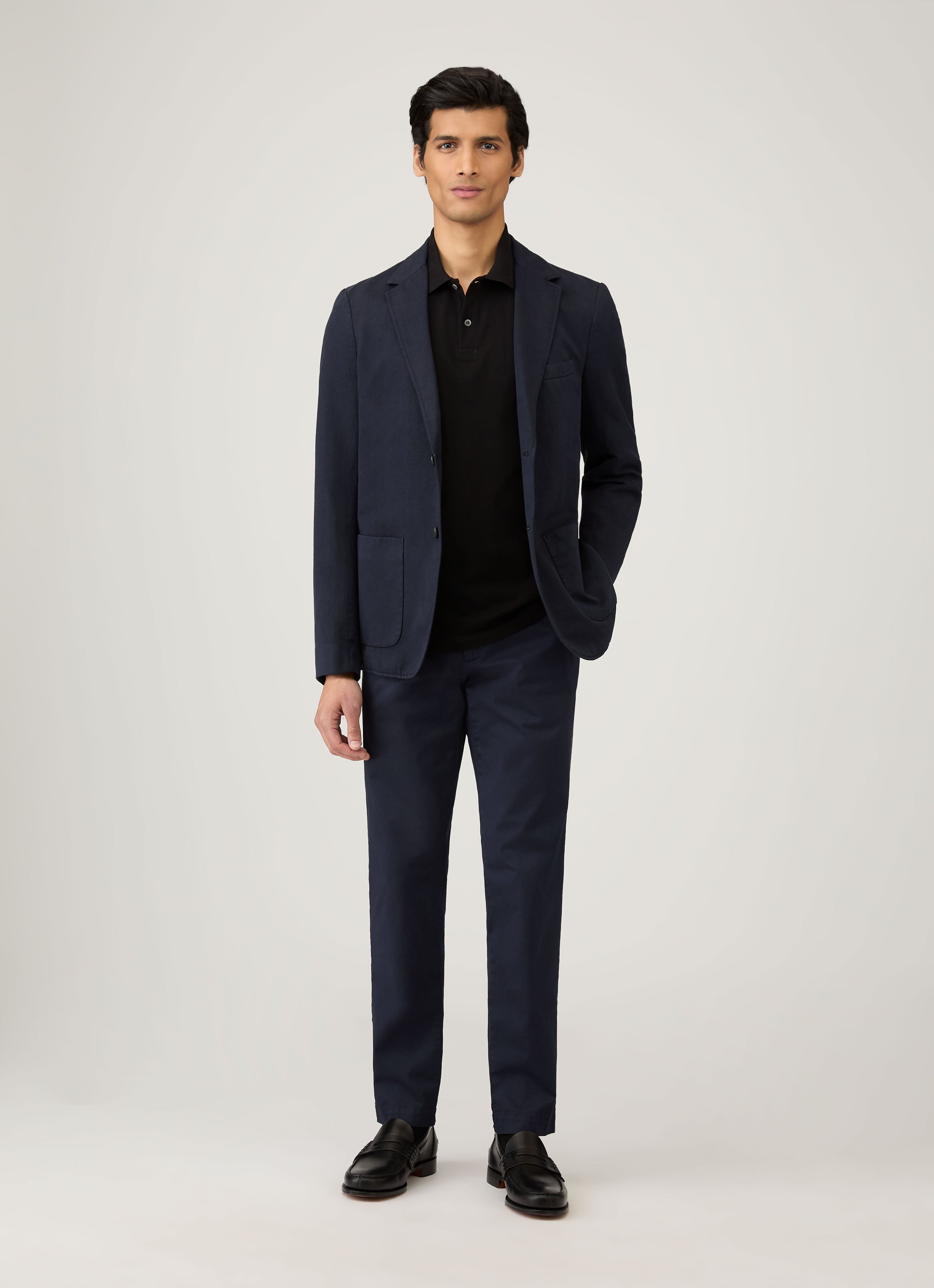 Men's Piqu¨¦ Polo Shirt in Black