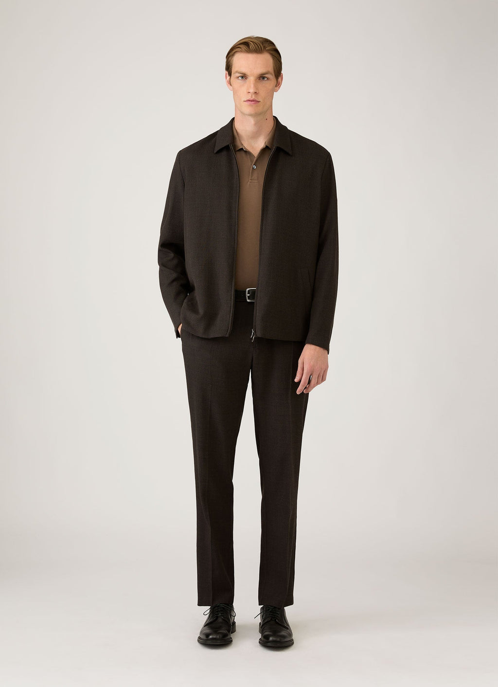 Men's Piqu¨¦ Polo Shirt in Dark Cedar