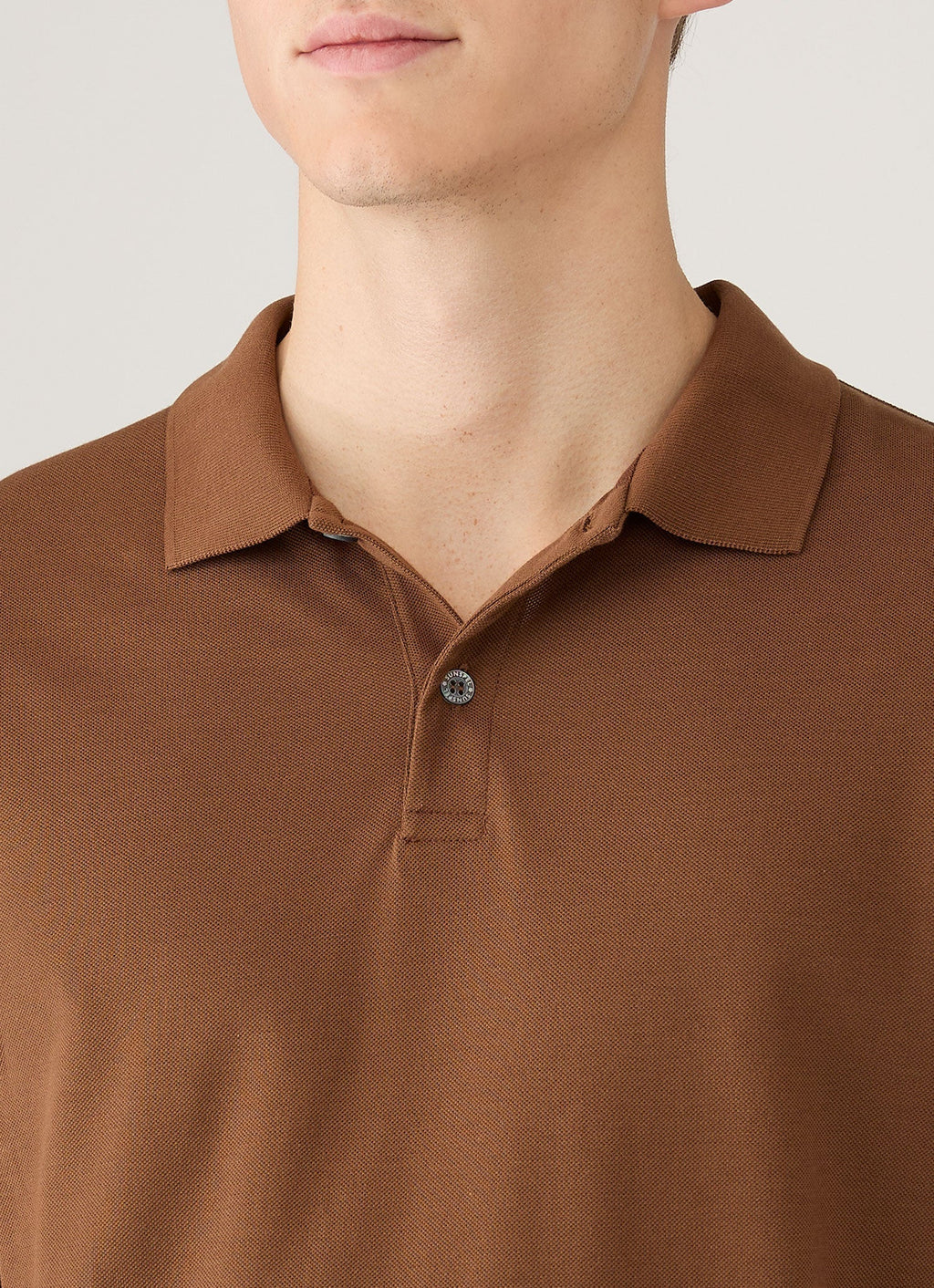 Men's Piqu¨¦ Polo Shirt in Bronze