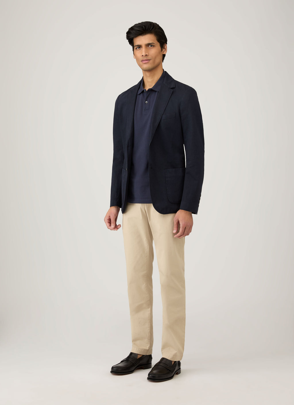 Men's Piqu¨¦ Polo Shirt in Navy