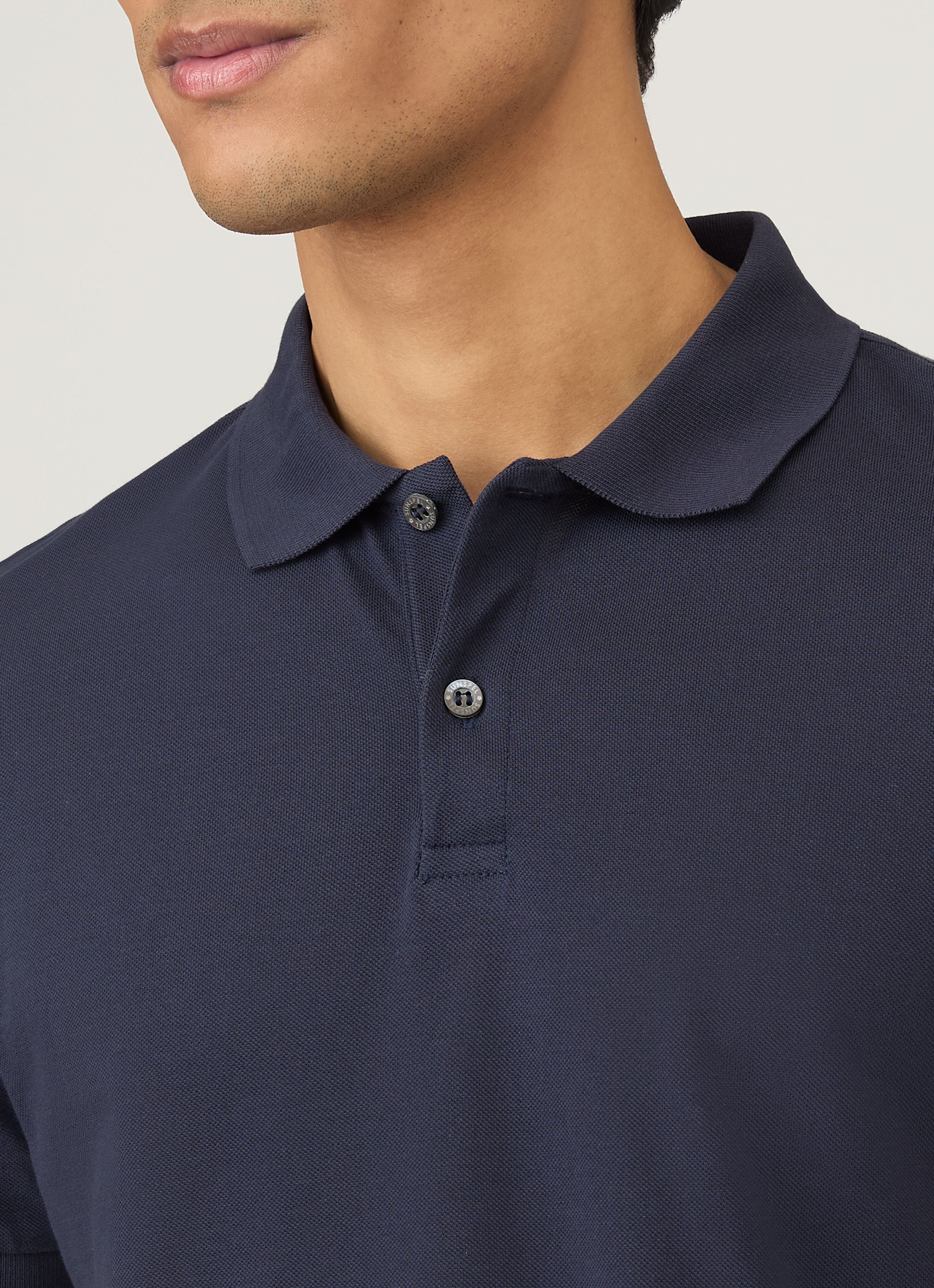 Men's Piqu¨¦ Polo Shirt in Navy