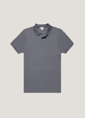 Men's Piqu¨¦ Polo Shirt in Slate Blue