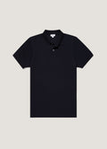 Men's Piqu¨¦ Polo Shirt in Midnight Navy