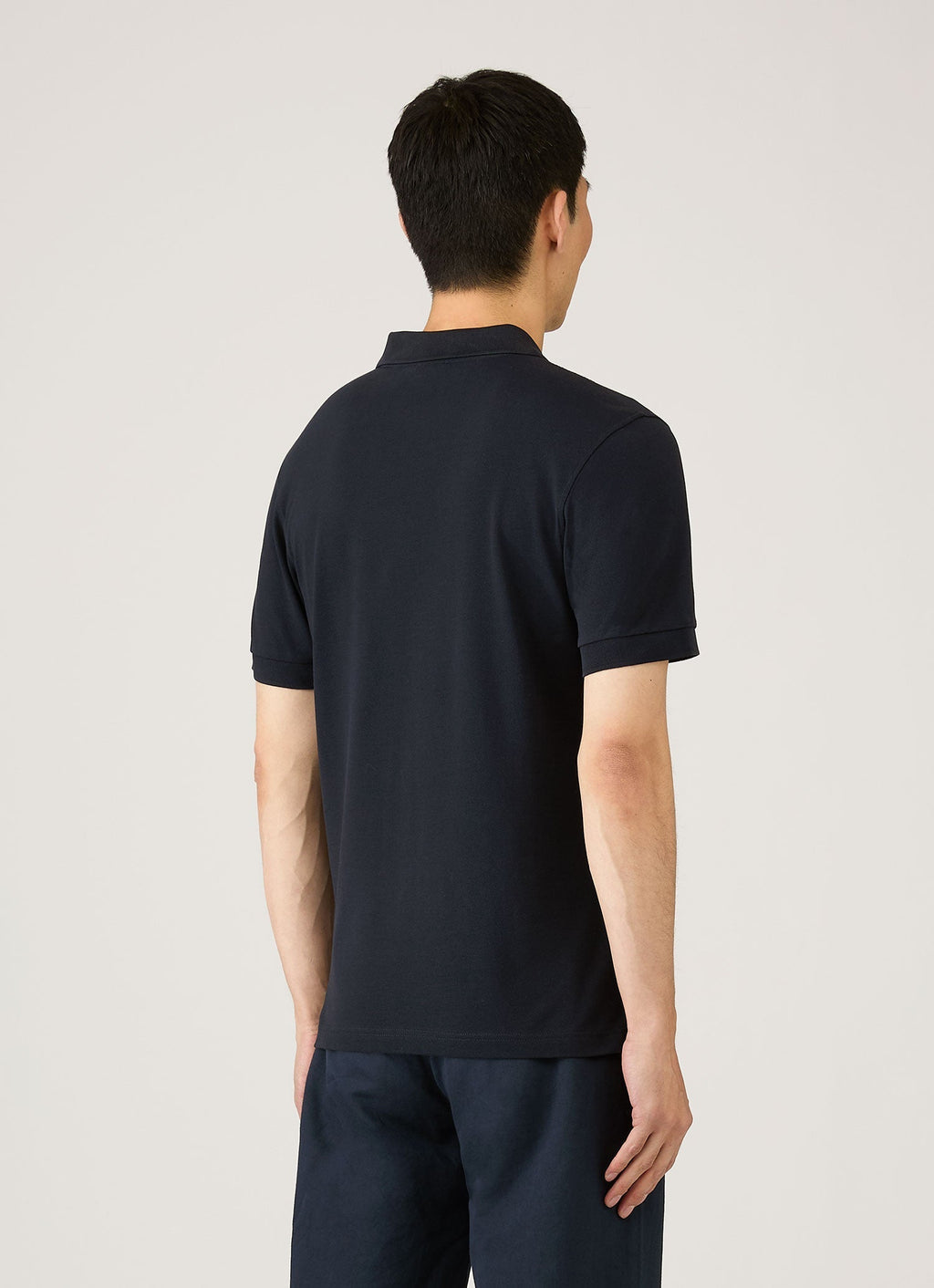 Men's Piqu¨¦ Polo Shirt in Midnight Navy