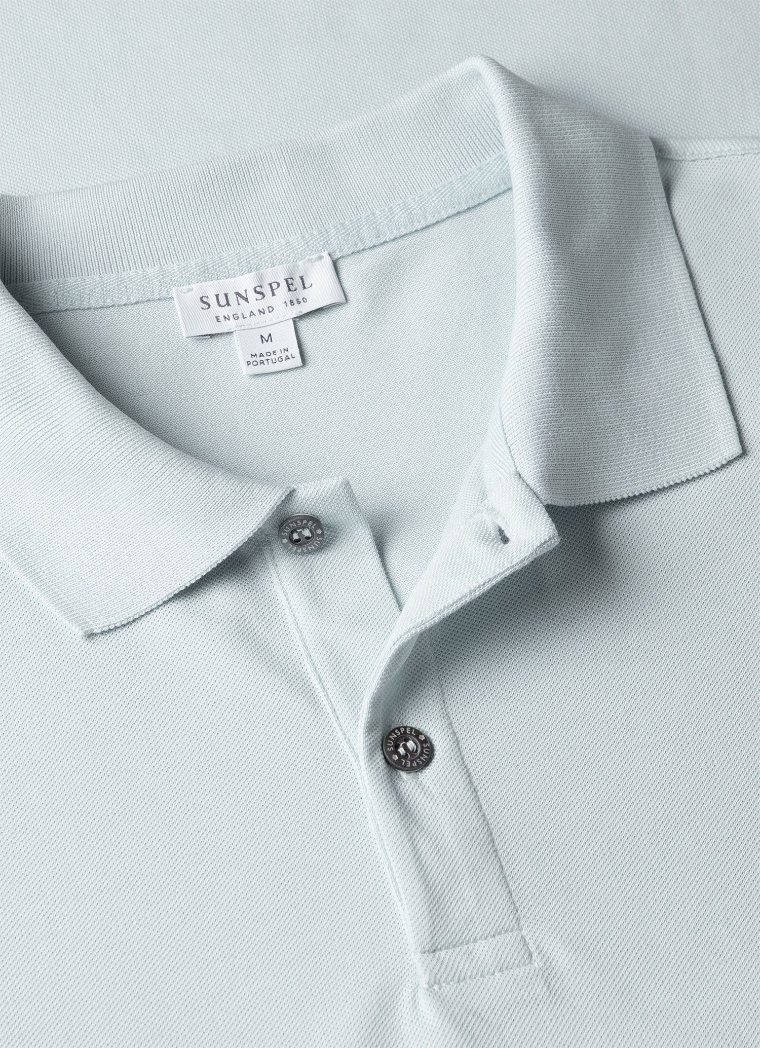 Men's Piqu¨¦ Polo Shirt in Frost Blue