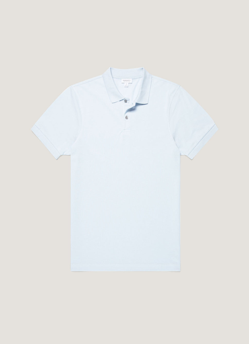 Men's Piqu¨¦ Polo Shirt in Pastel Blue