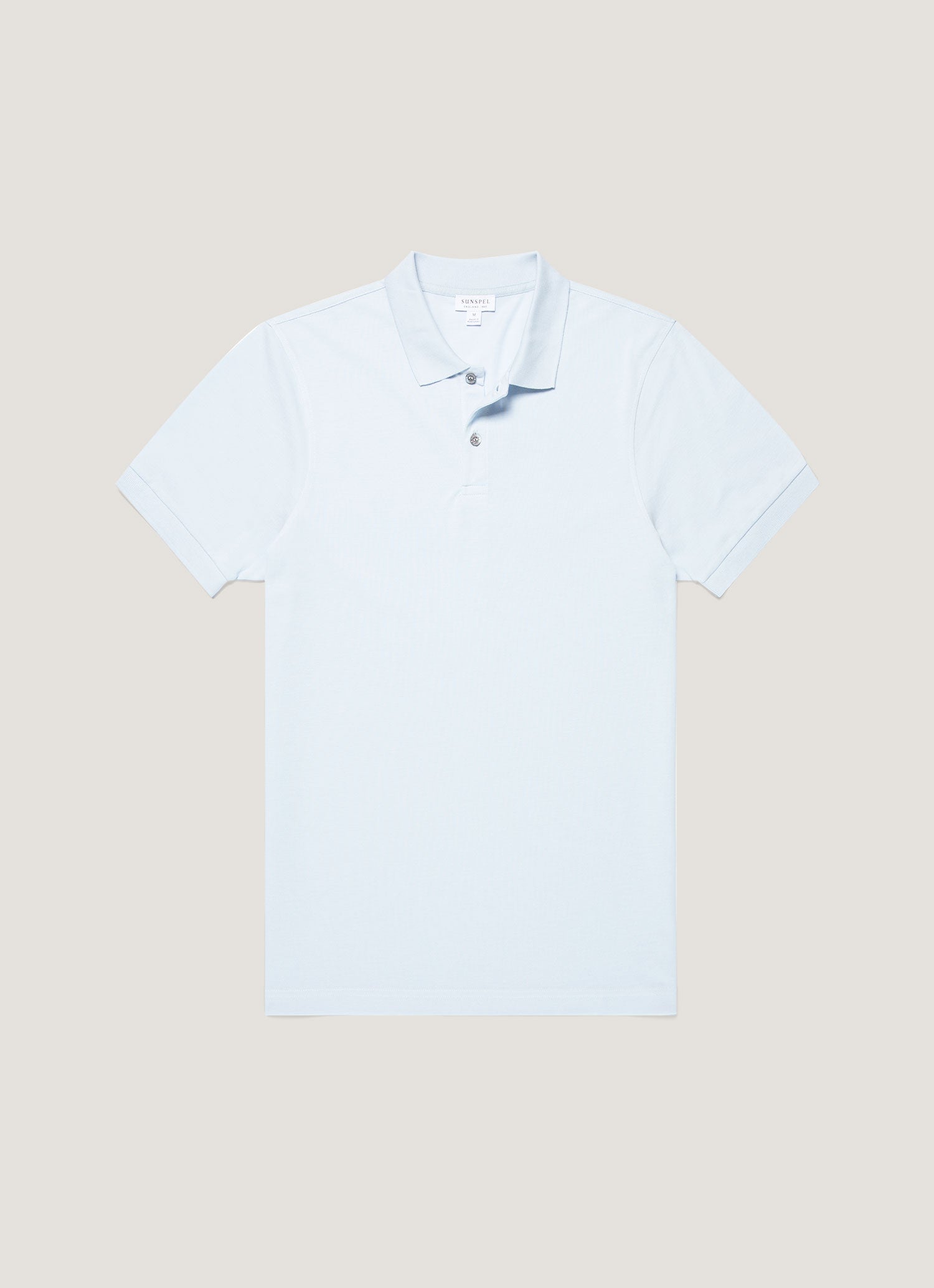 Men's Piqu¨¦ Polo Shirt in Pastel Blue