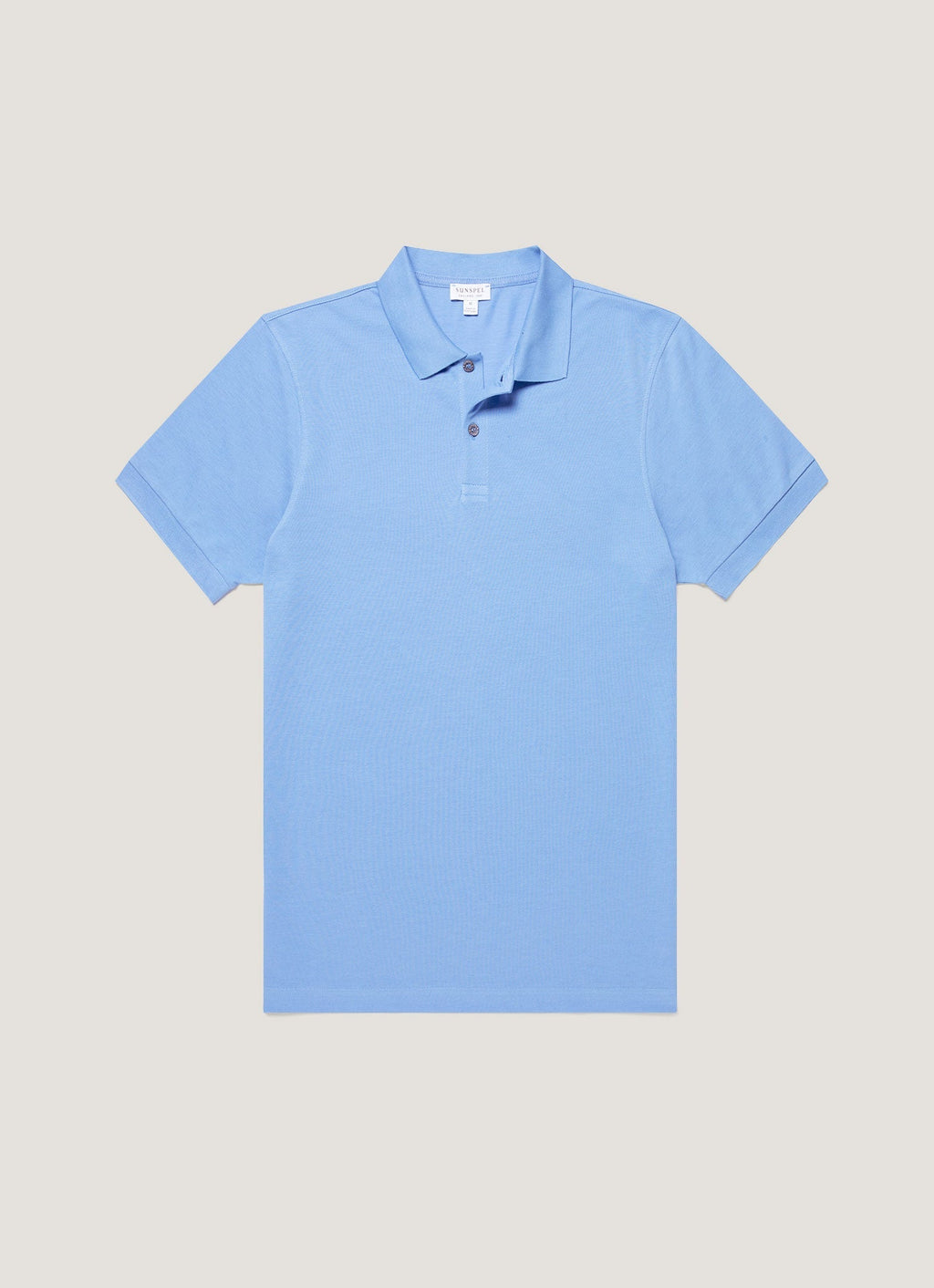 Men's Piqu¨¦ Polo Shirt in Azure Blue