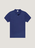 Men's Piqu¨¦ Polo Shirt in Ink Blue