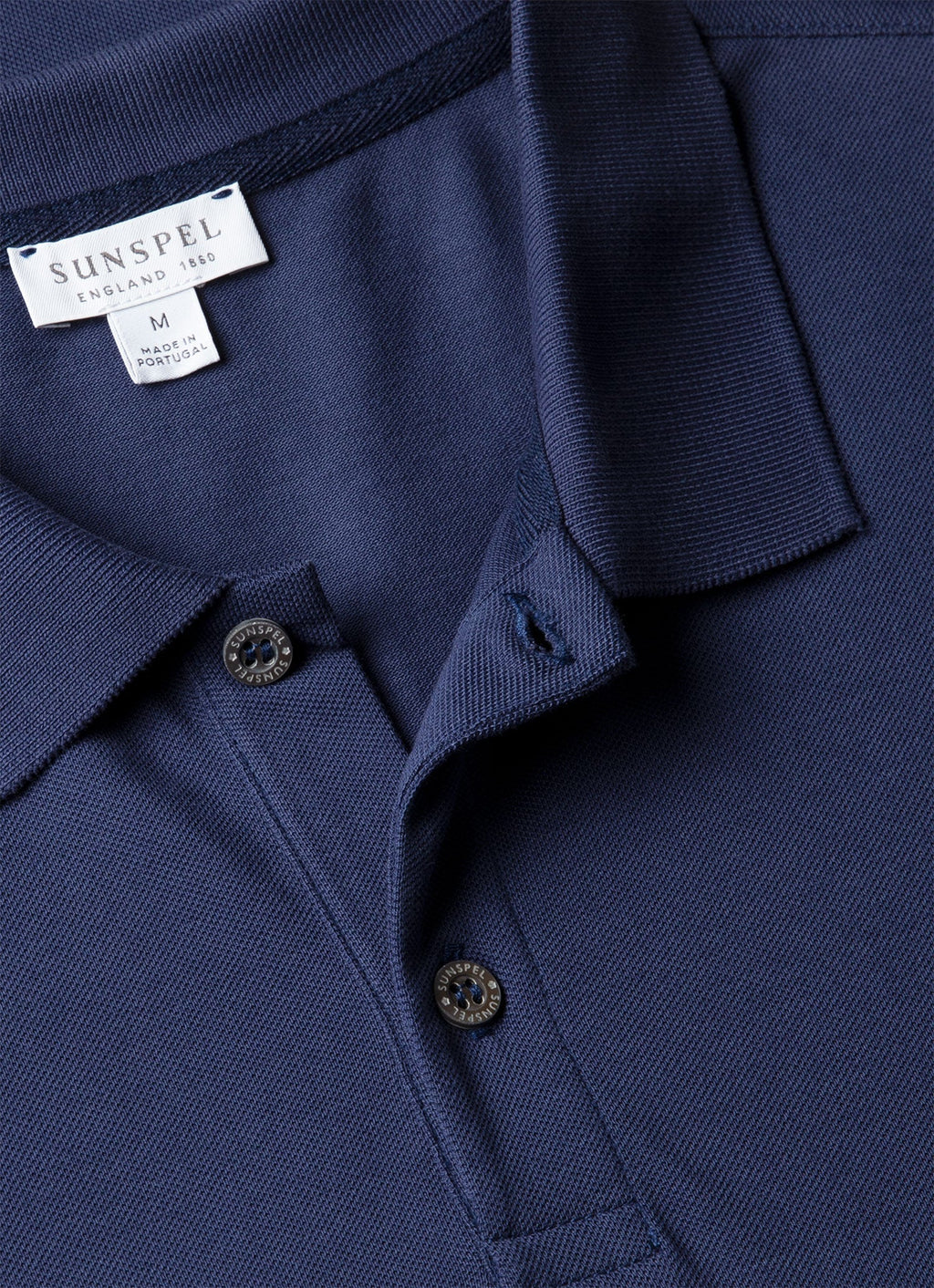 Men's Piqu¨¦ Polo Shirt in Ink Blue