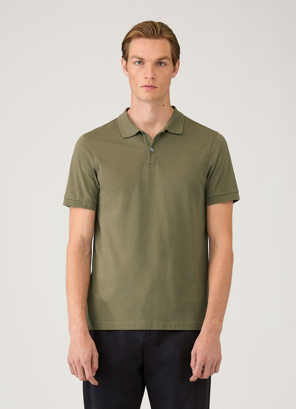 Men's Piqu¨¦ Polo Shirt in Khaki