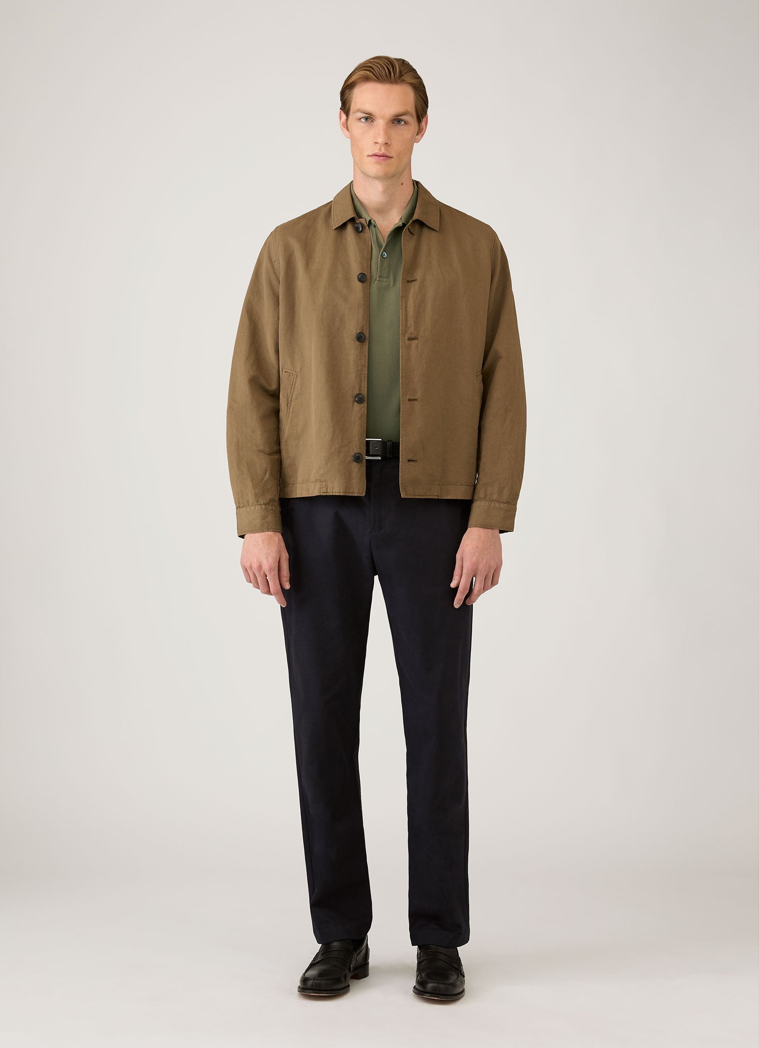 Men's Piqu¨¦ Polo Shirt in Khaki