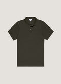 Men's Piqu¨¦ Polo Shirt in Dark Green