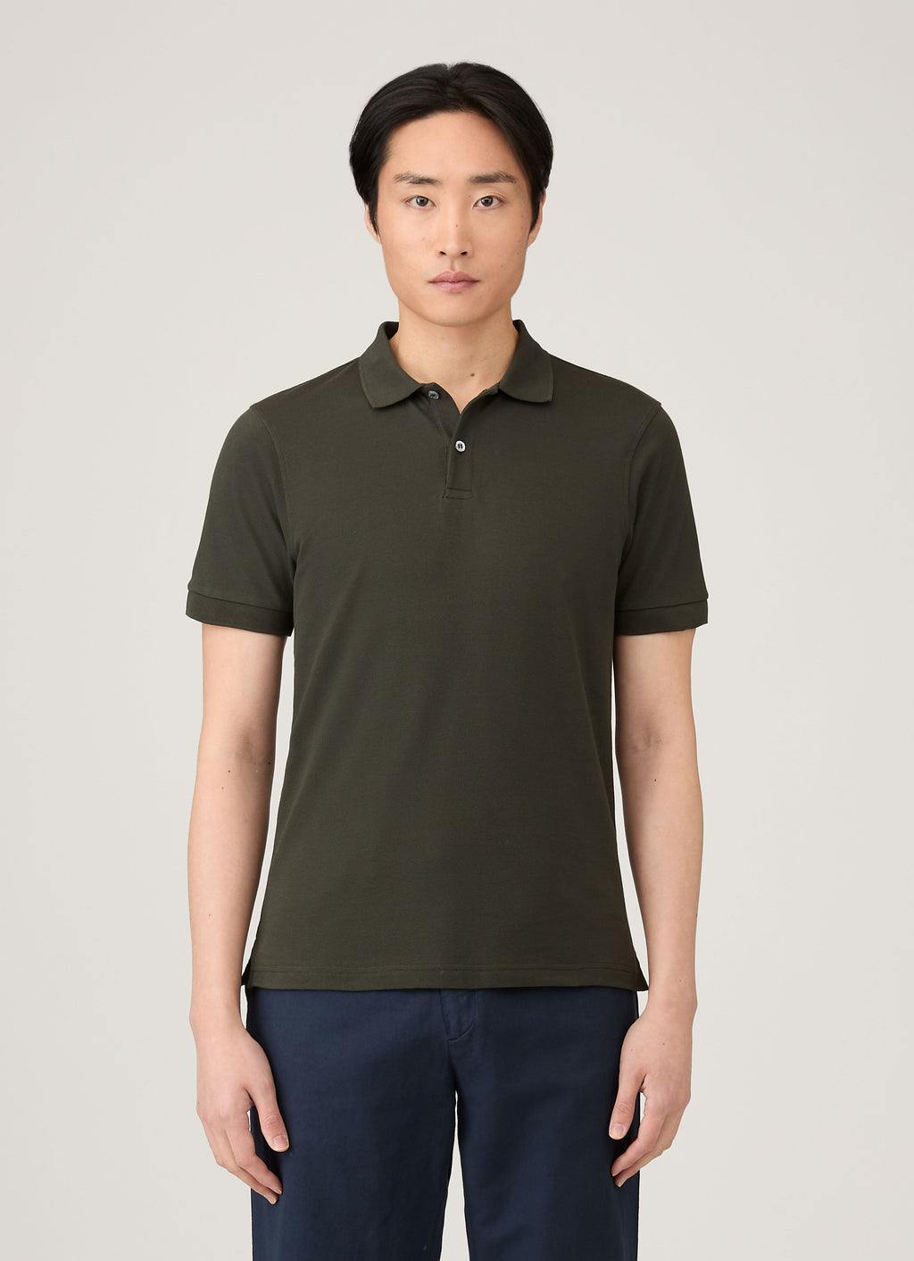 Men's Piqu¨¦ Polo Shirt in Dark Green