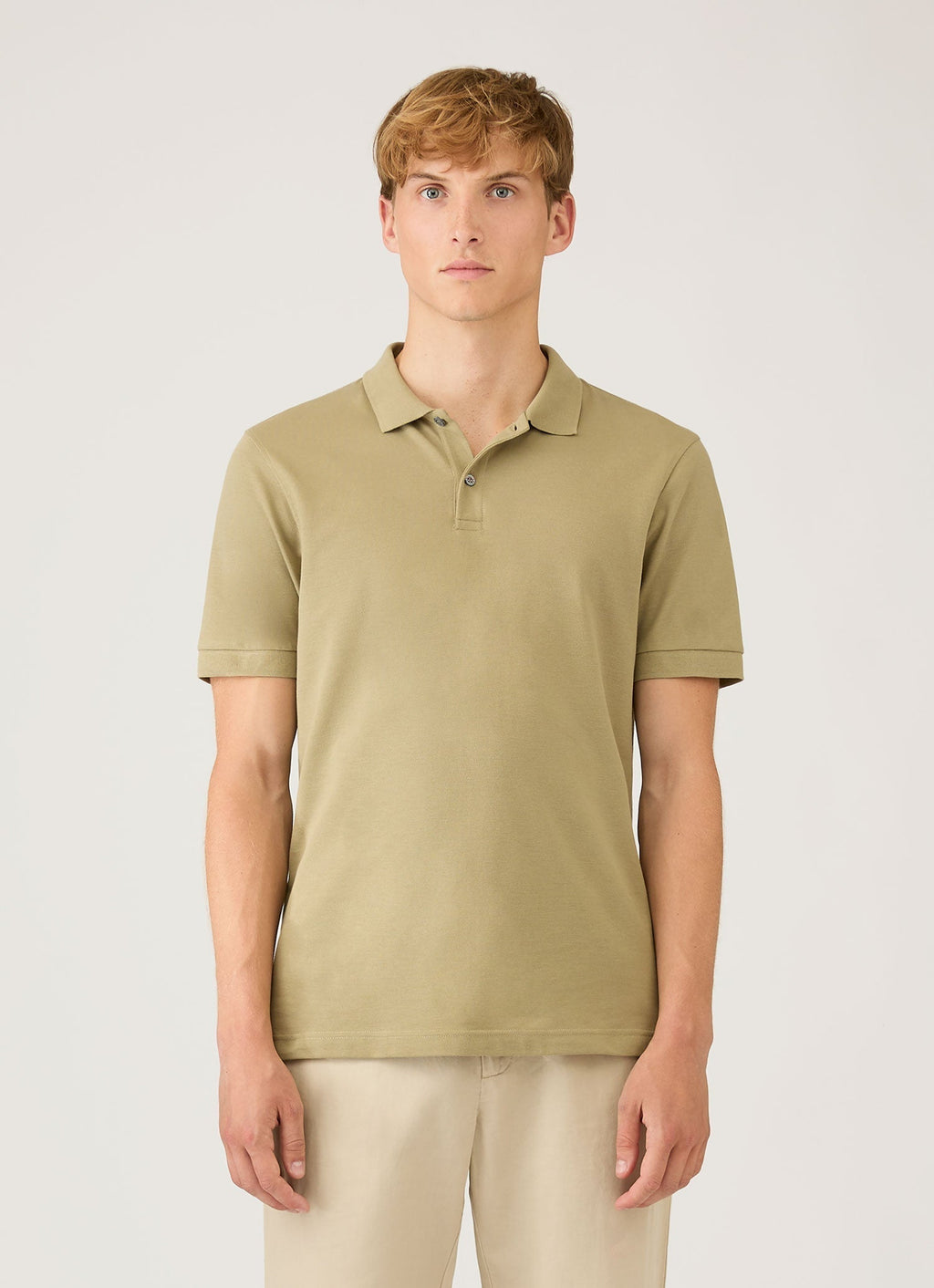 Men's Piqu¨¦ Polo Shirt in Pistachio