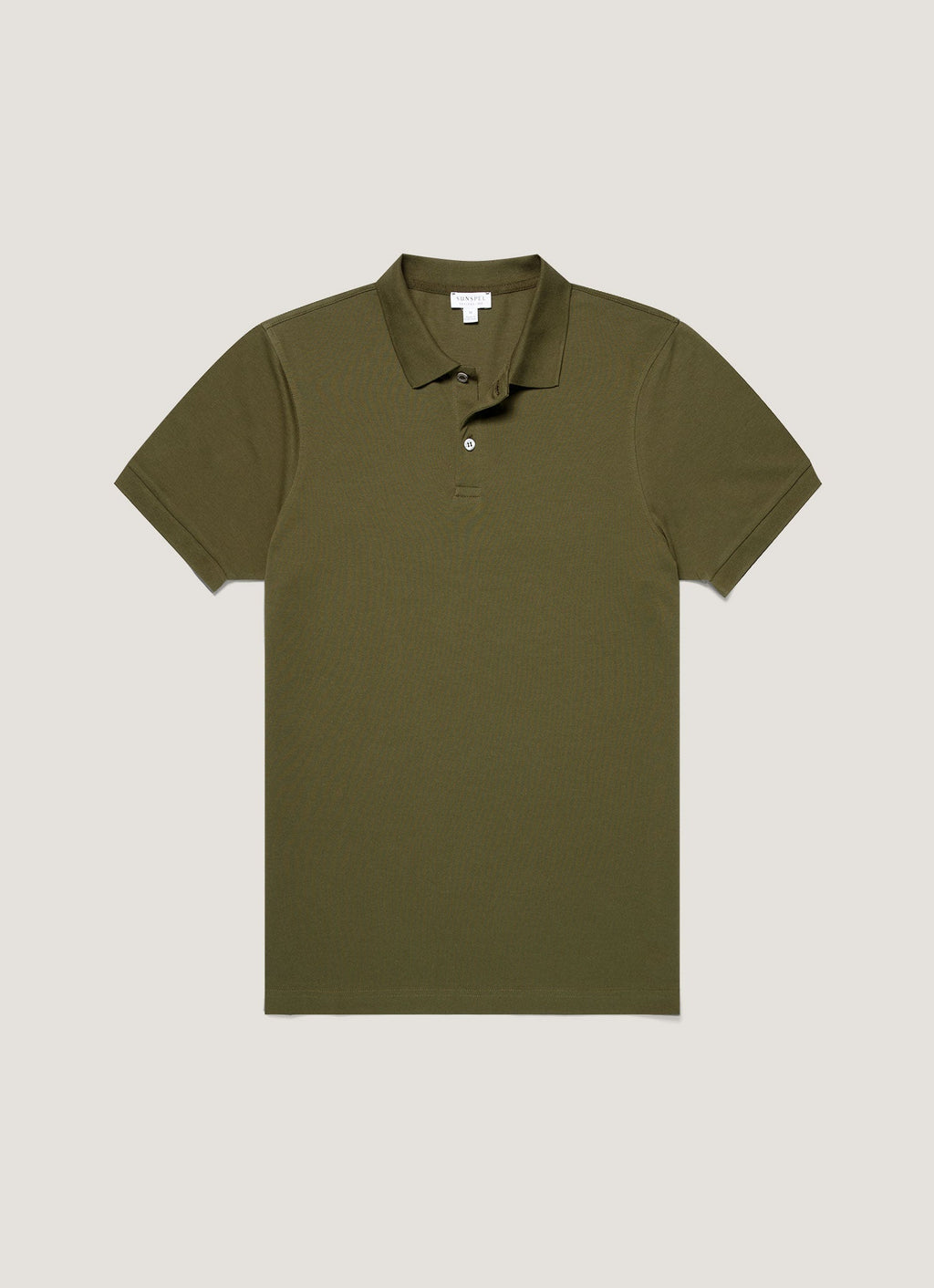 Men's Piqu¨¦ Polo Shirt in Deep Olive