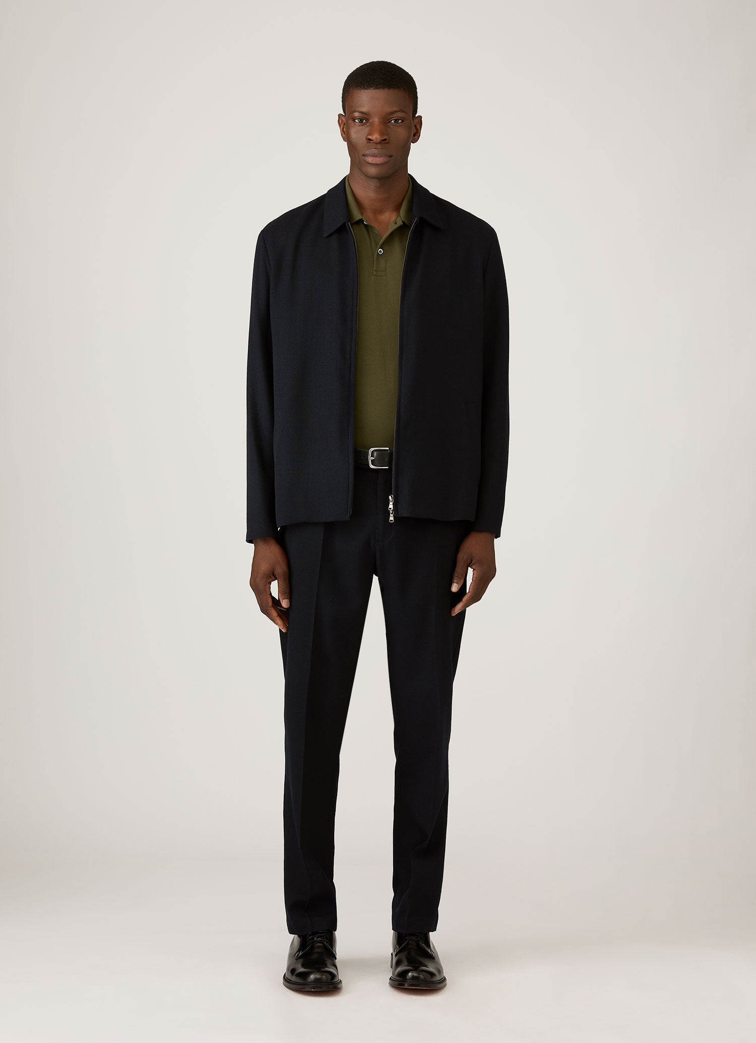 Men's Piqu¨¦ Polo Shirt in Deep Olive