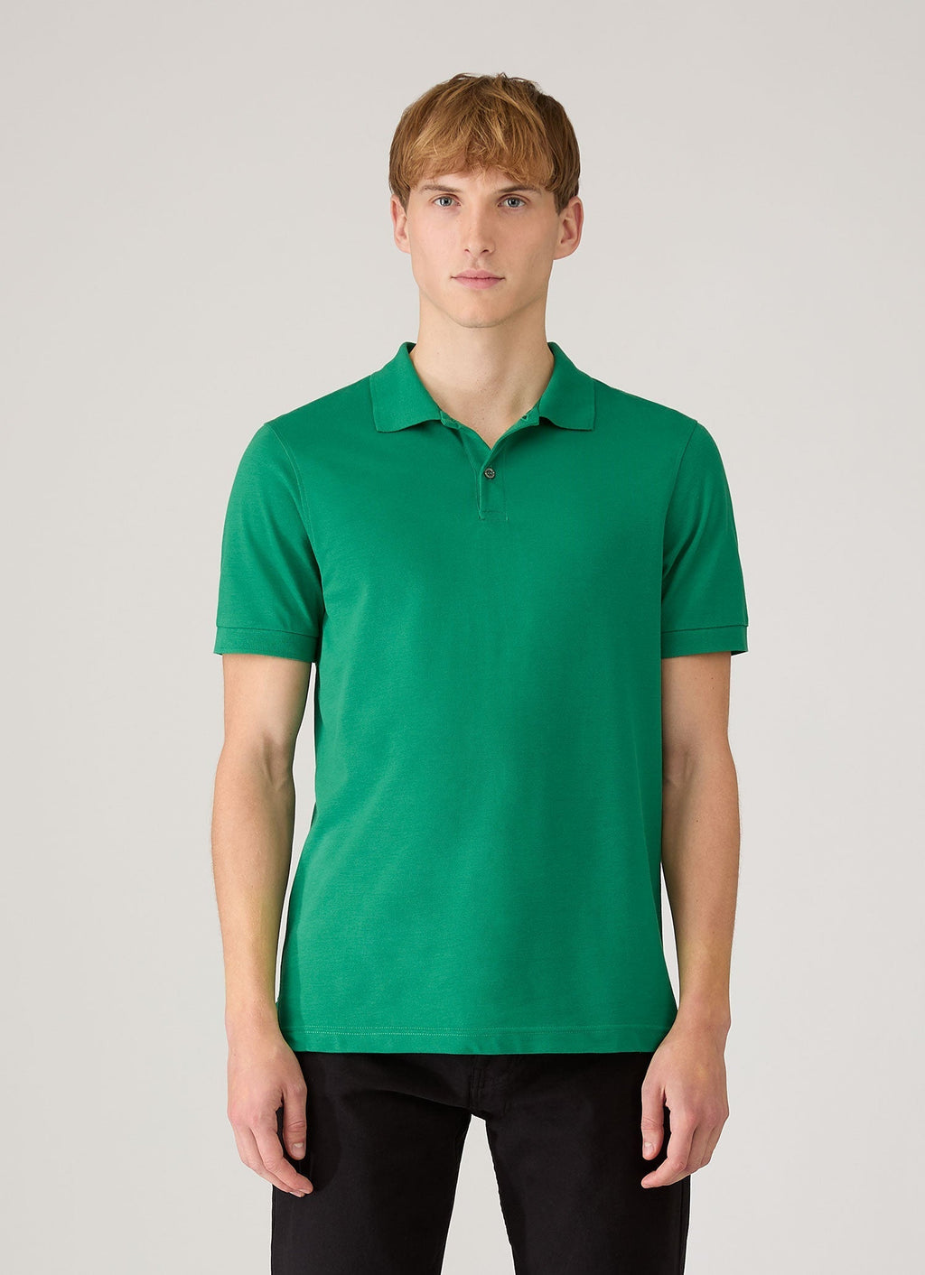 Men's Piqu¨¦ Polo Shirt in Bright Green