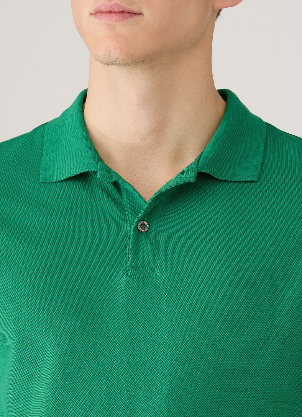 Men's Piqu¨¦ Polo Shirt in Bright Green