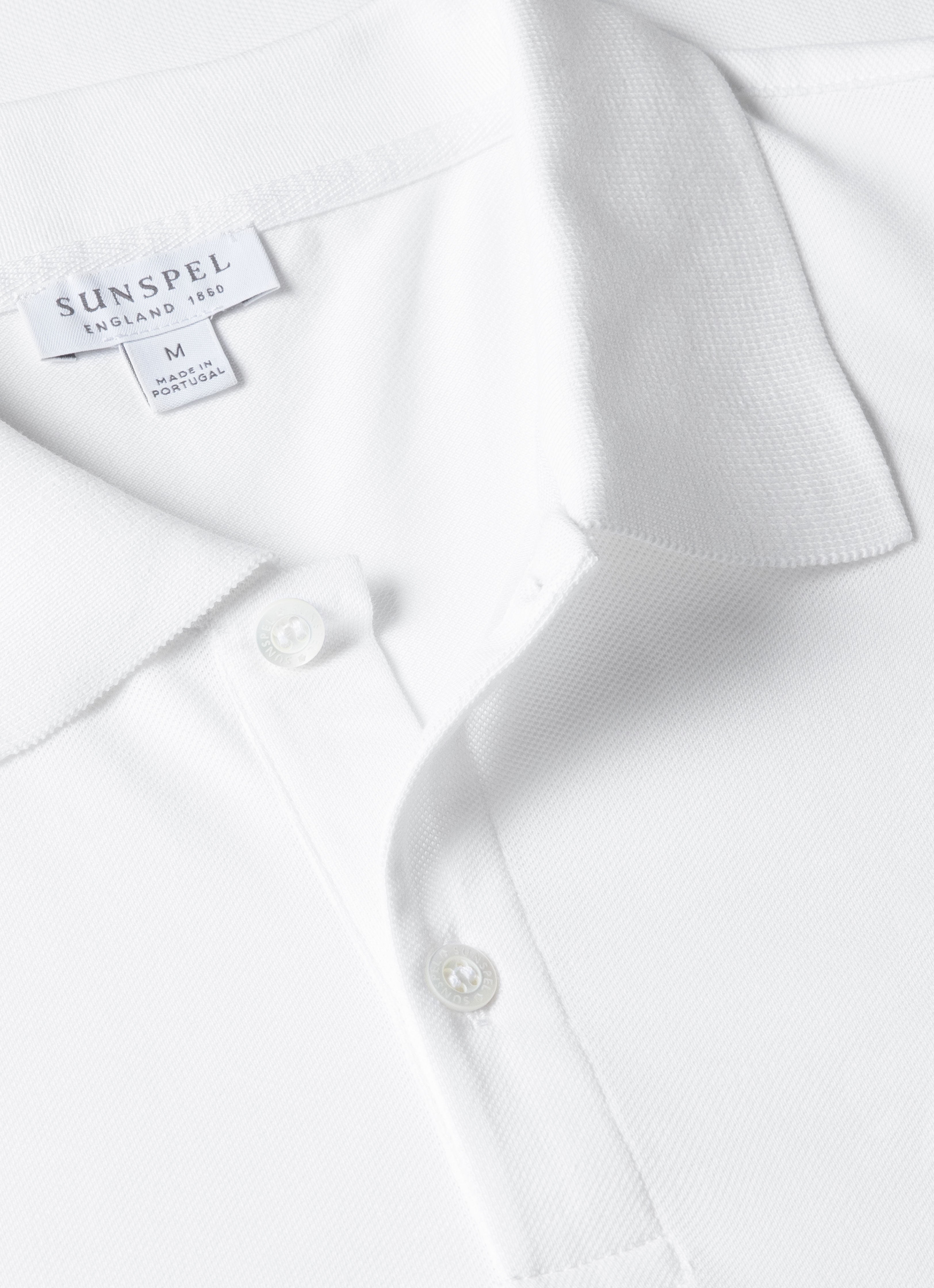 Men's Piqu¨¦ Polo Shirt in White