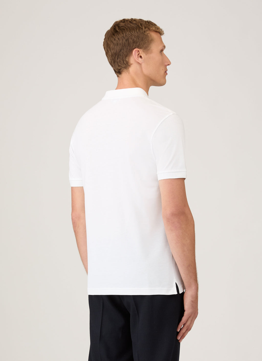Men's Piqu¨¦ Polo Shirt in White