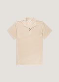 Men's Linen Piqu¨¦ Polo Shirt in Hazelwood