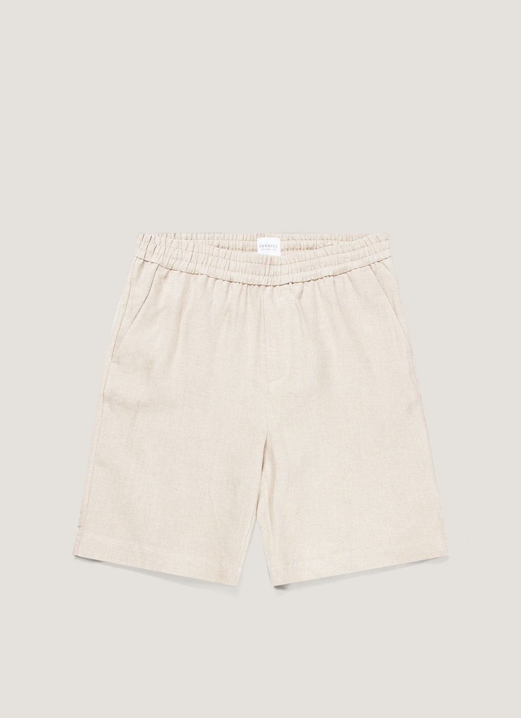Men's Linen Drawstring Short in Sand