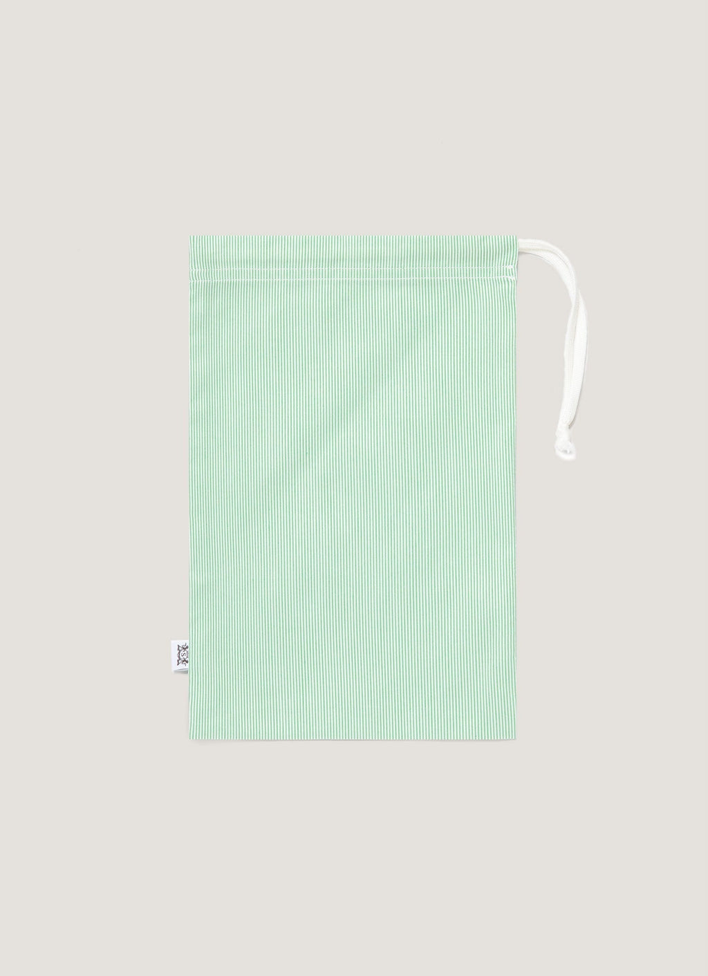 Men's Drawstring Swim Shorts in Bright Green/White