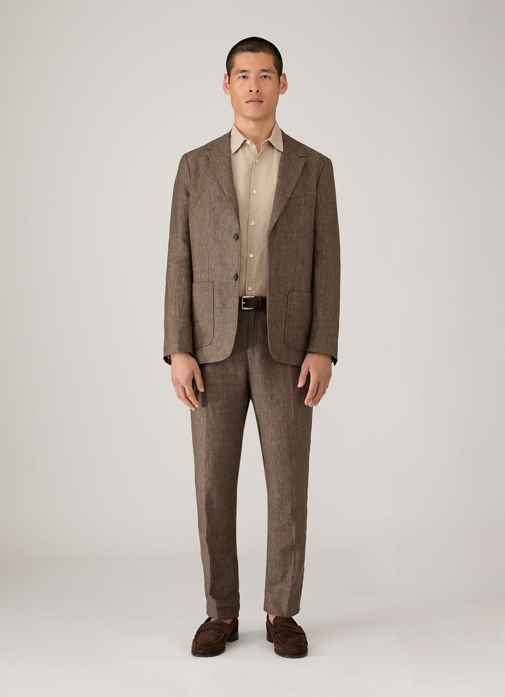 Men's Linen Shirt in Hazelwood