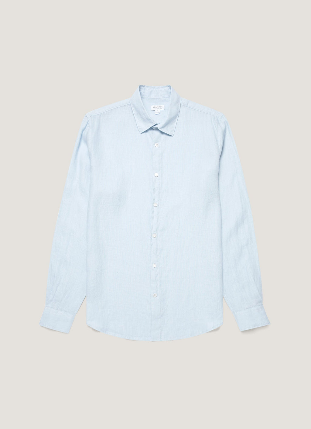 Men's Linen Shirt in Light Blue