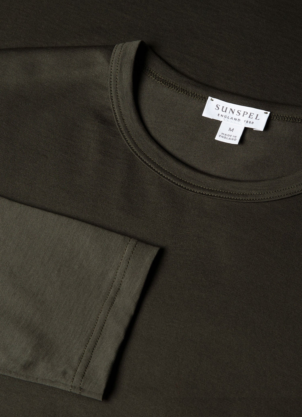 Men's Long Sleeve Classic T-shirt in Dark Green