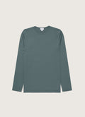 Men's Long Sleeve Classic T-shirt in Dark Petrol