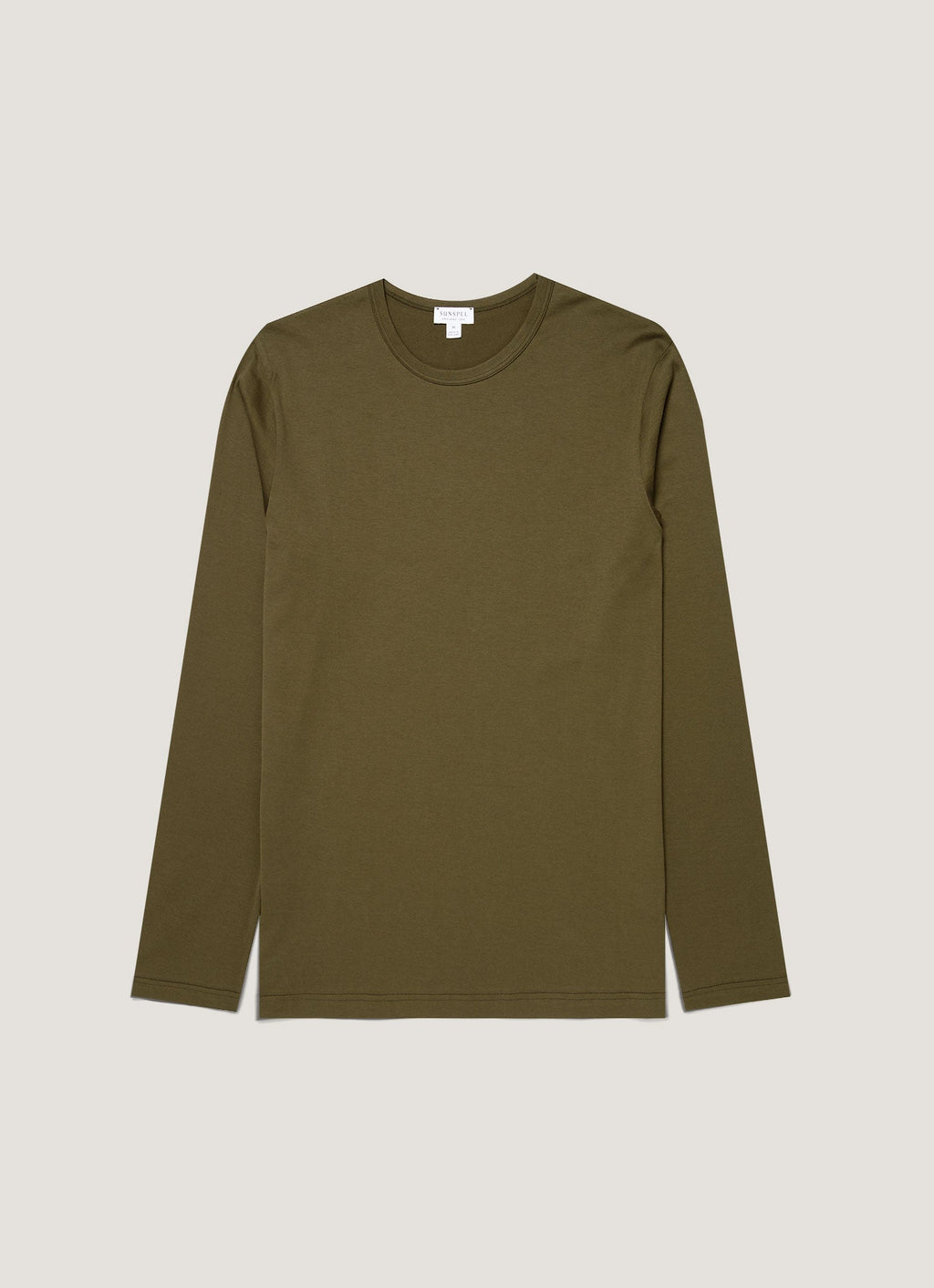 Men's Long Sleeve Classic T-shirt in Deep Olive