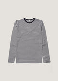 Men's Classic Long Sleeve T-shirt in Navy/White English Stripe