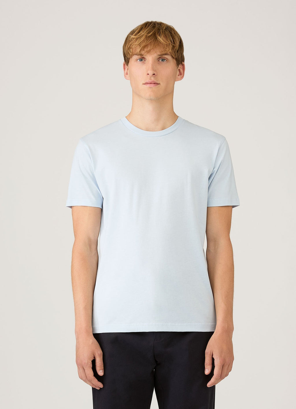 Men's Riviera Midweight T-shirt in Pastel Blue