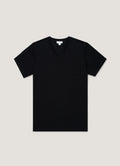Men's Riviera Midweight V?neck T?shirt in Black