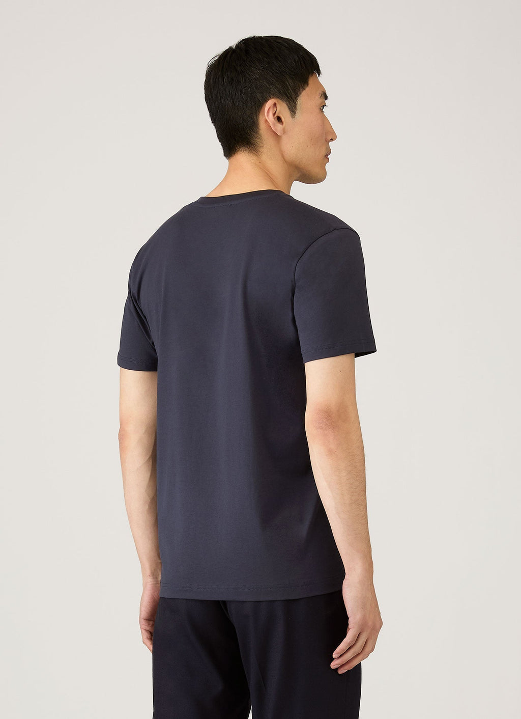 Men's Riviera Midweight V?neck T?shirt in Navy