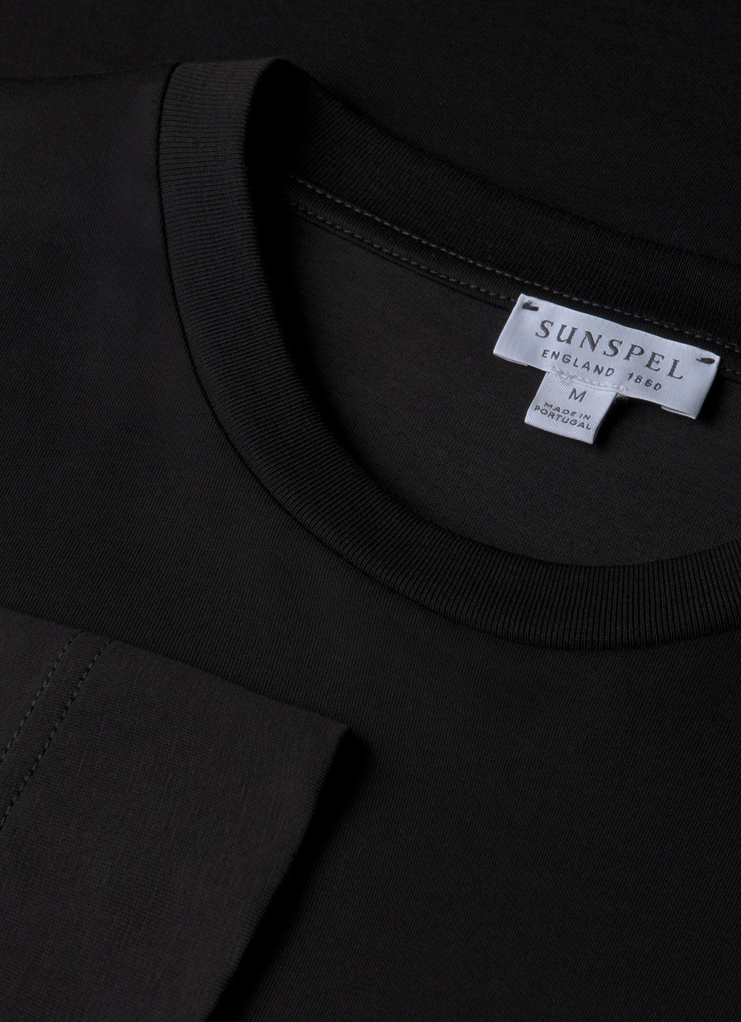Men's Long Sleeve Riviera Midweight T?shirt in Black