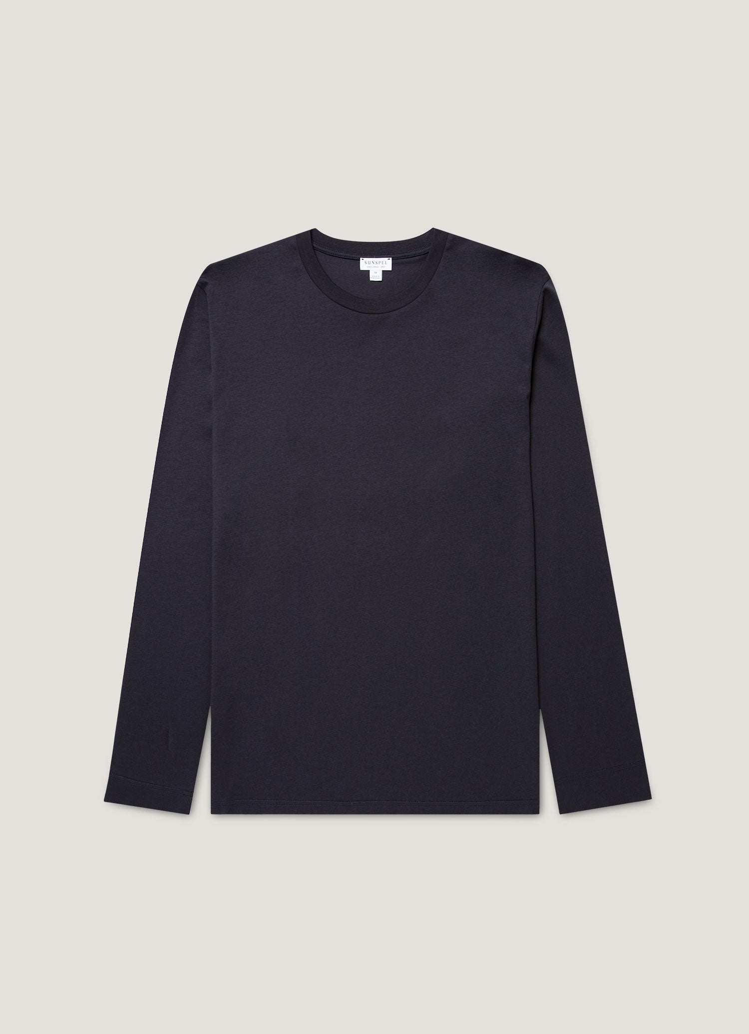 Men's Long Sleeve Riviera Midweight T?shirt in Navy