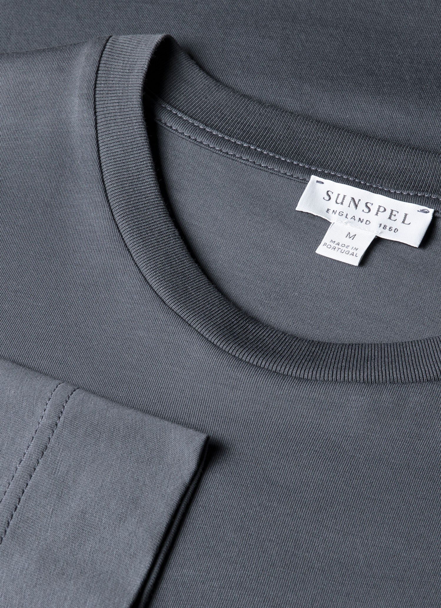 Men's Long Sleeve Riviera Midweight T?shirt in Slate Blue