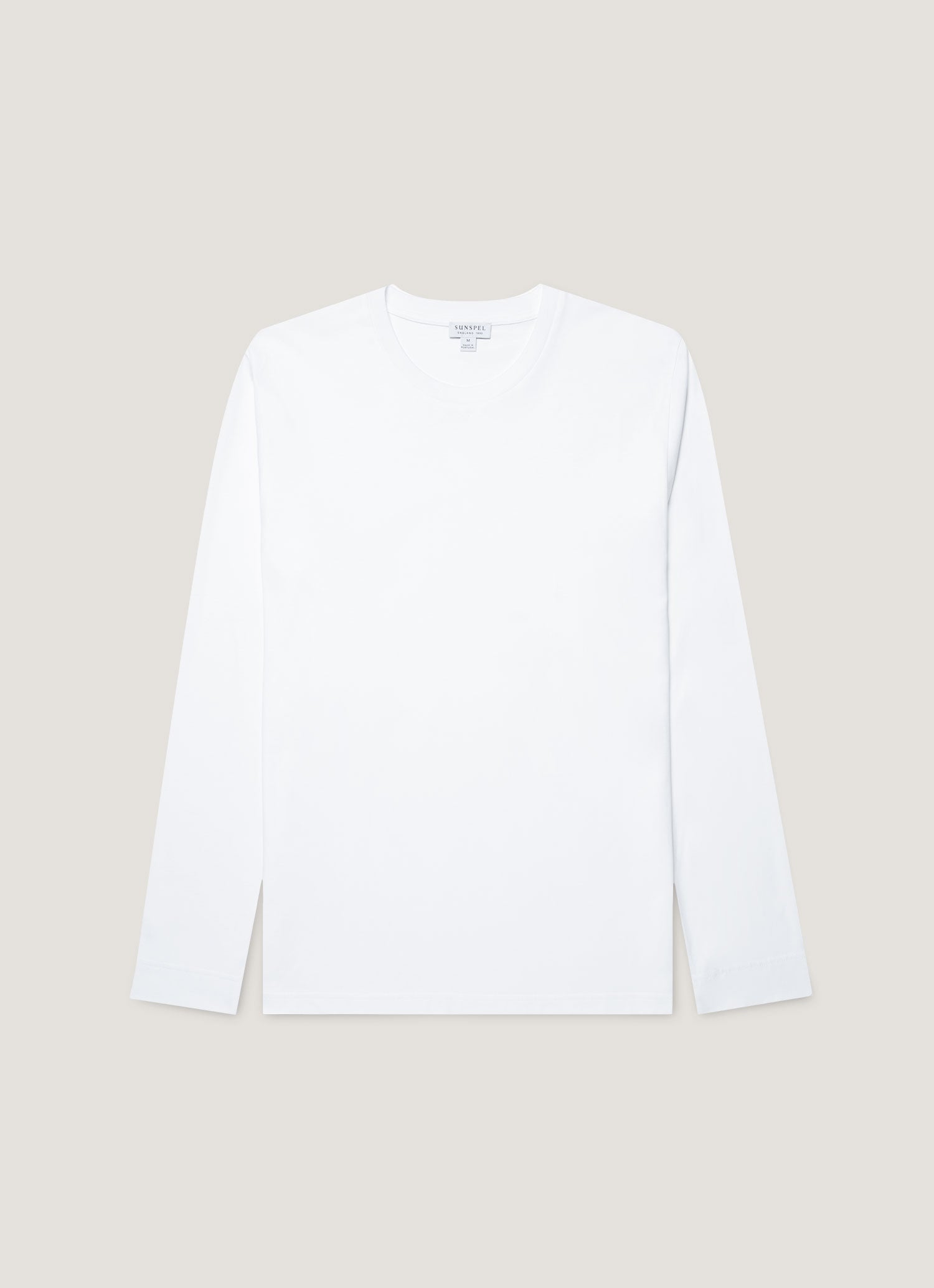 Men's Long Sleeve Riviera Midweight T?shirt in White
