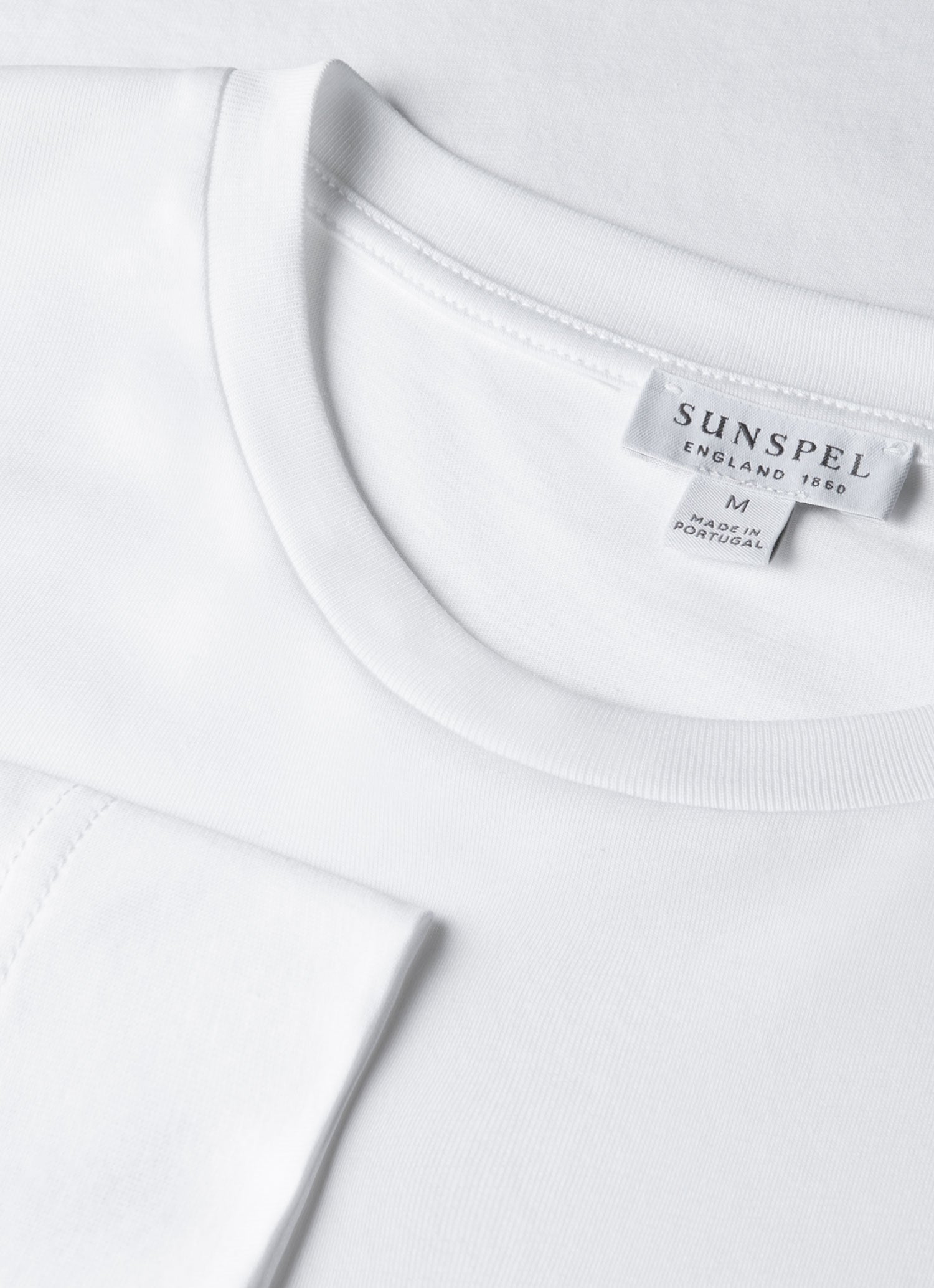 Men's Long Sleeve Riviera Midweight T?shirt in White