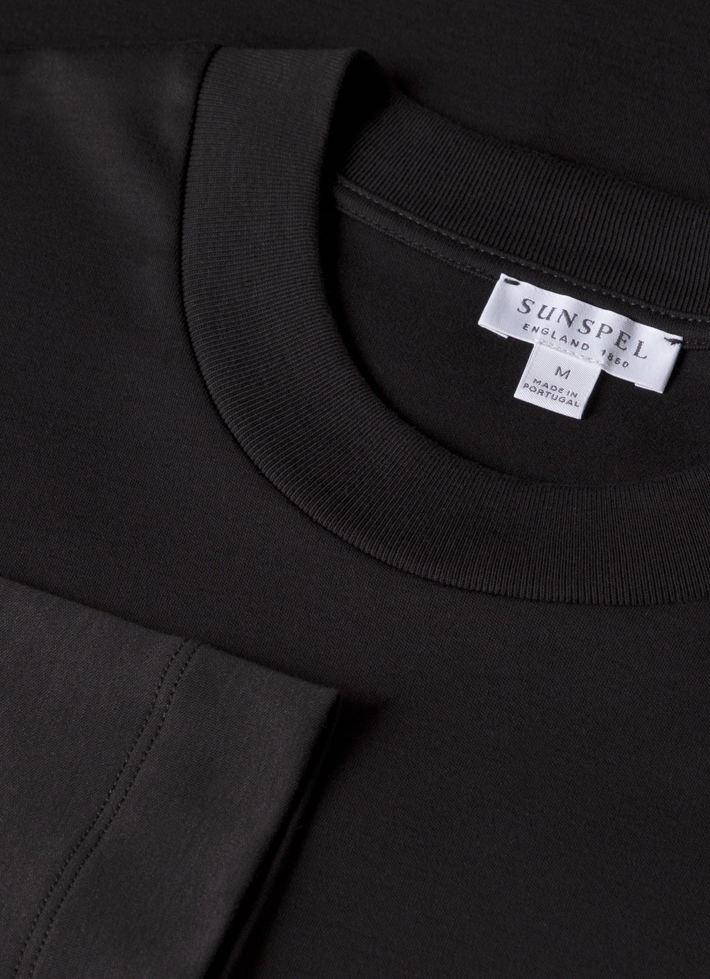 Men's Long Sleeve Heavyweight T-shirt in Black