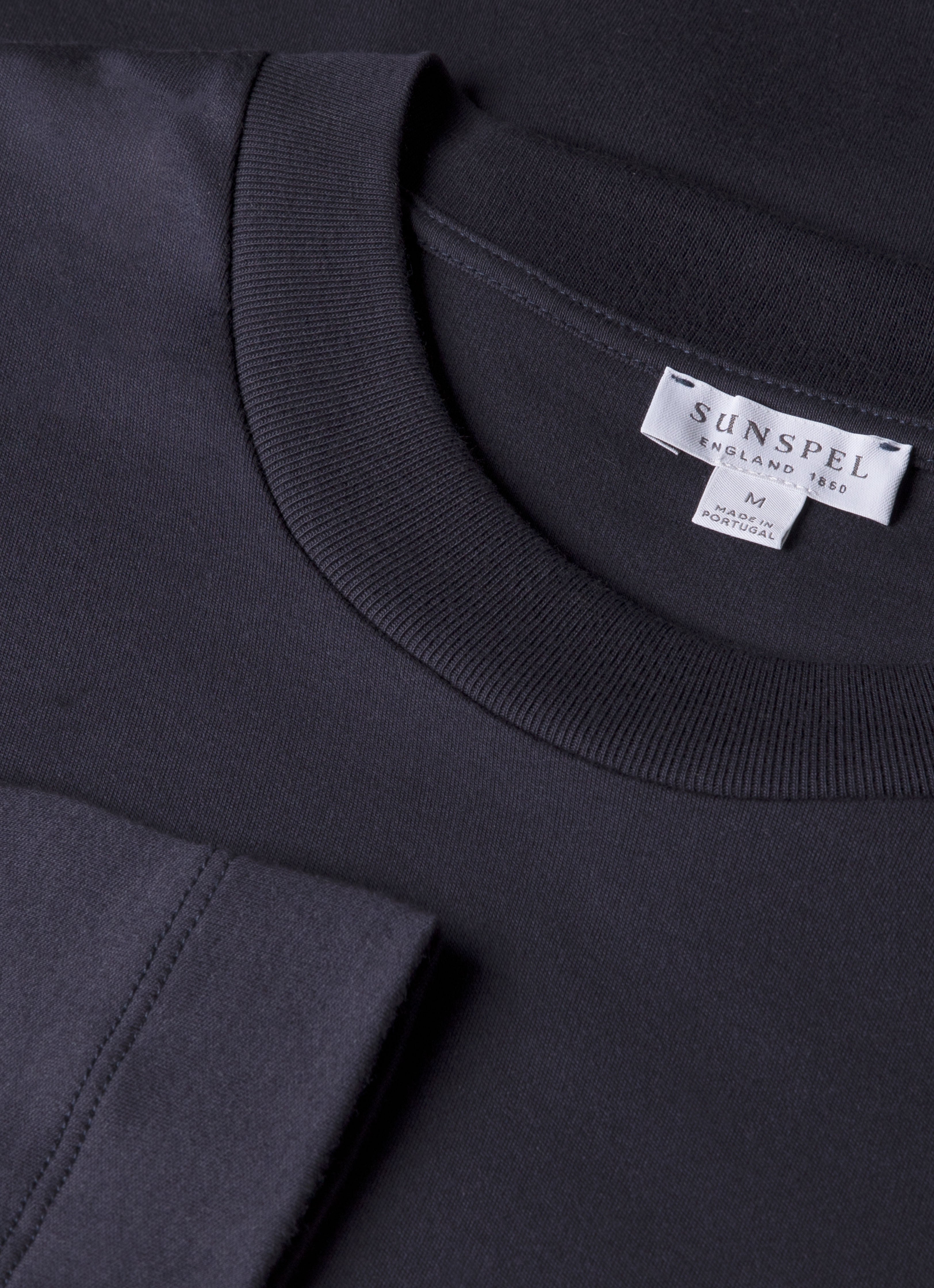 Men's Long Sleeve Heavyweight T-shirt in Navy