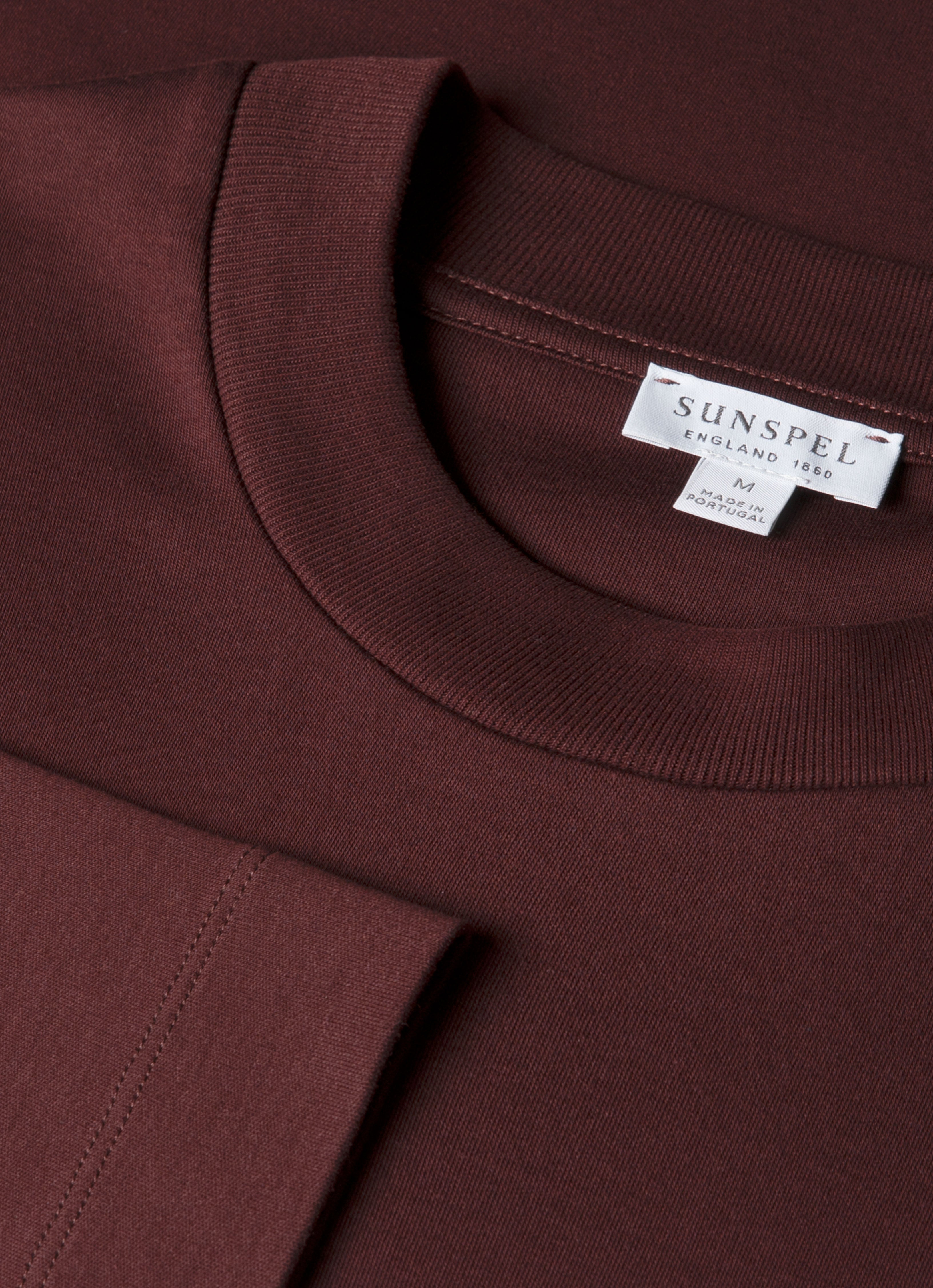 Men's Long Sleeve Heavyweight T-shirt in Bakelite